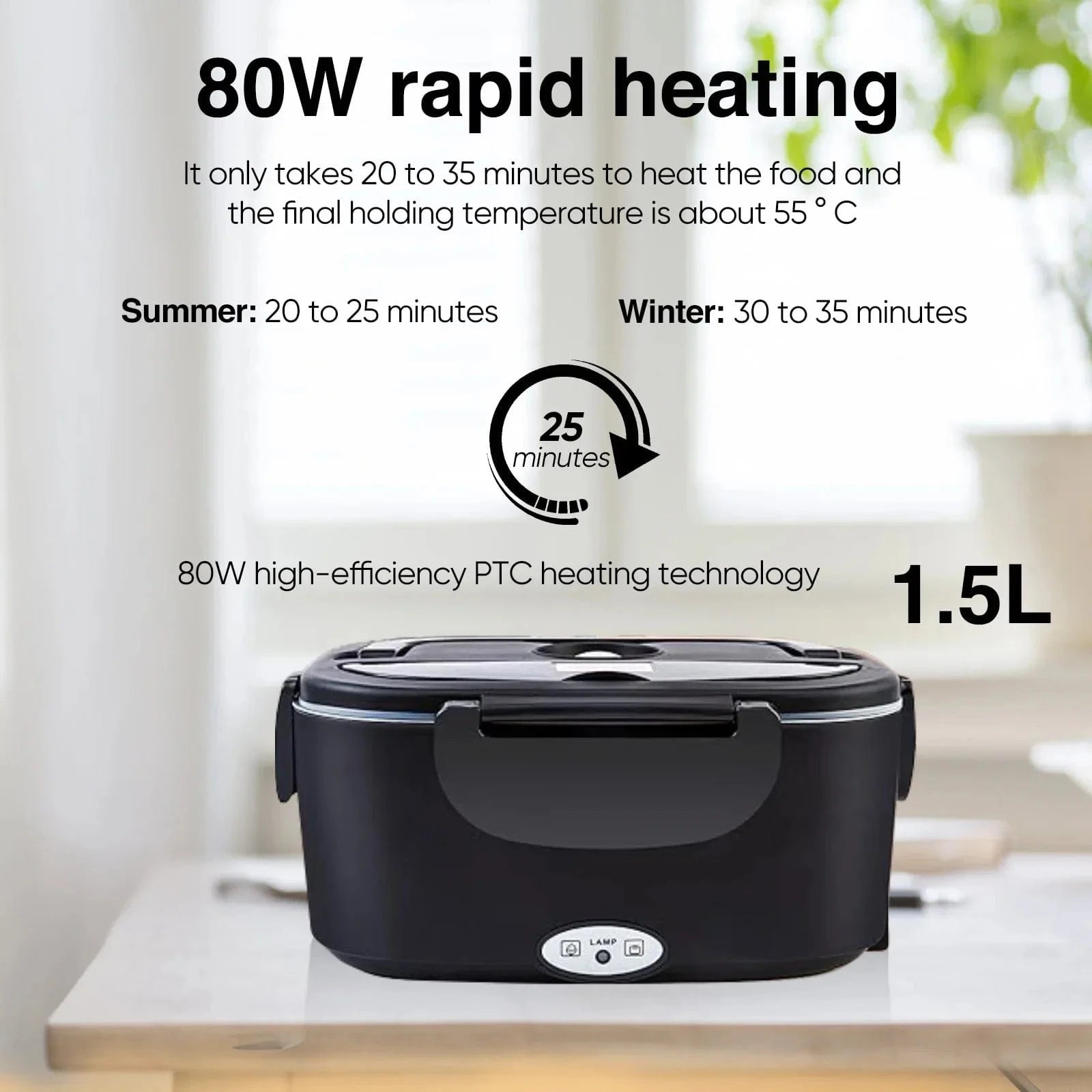 Canvanation Lunch Box Électrique Portable – Profitez de Repas Chauds Partout, à Tout Moment !