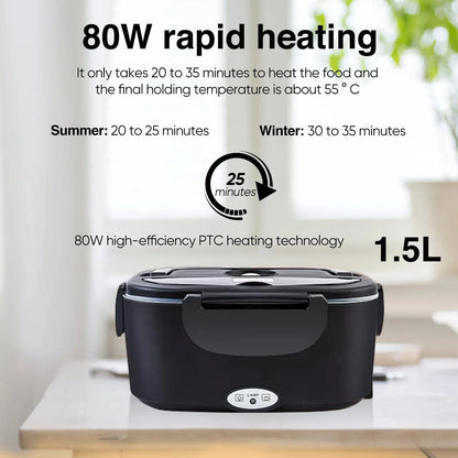 Canvanation Lunch Box Électrique Portable – Profitez de Repas Chauds Partout, à Tout Moment !