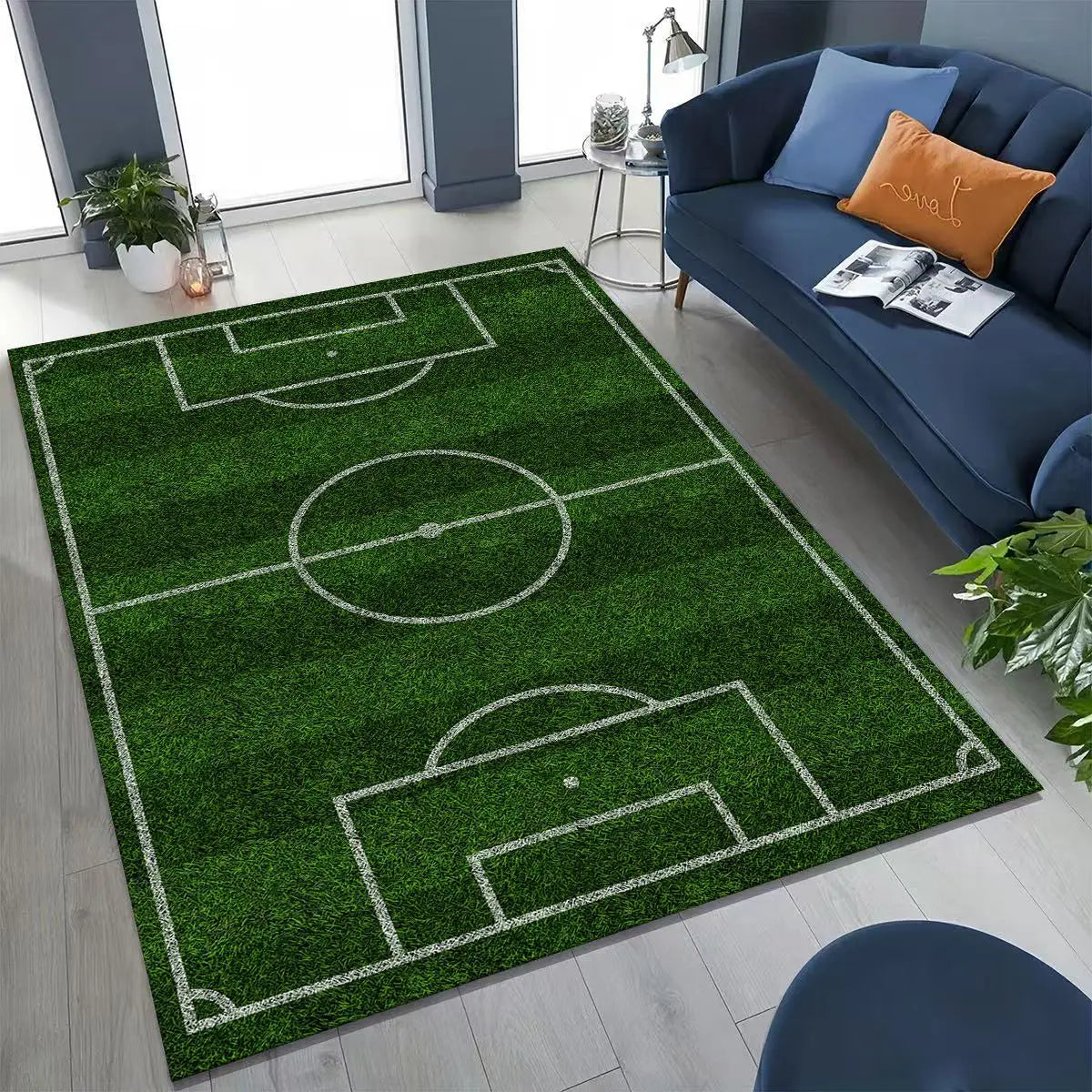 Canvanation 2 / 120x160cm( 47x62in ) Tapis De Chambre - 3D Terrain De Football Stade