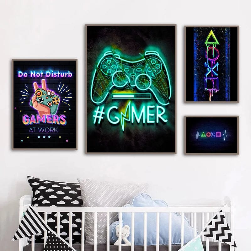 Affiche Chambre Cyberpunk Neon Effet