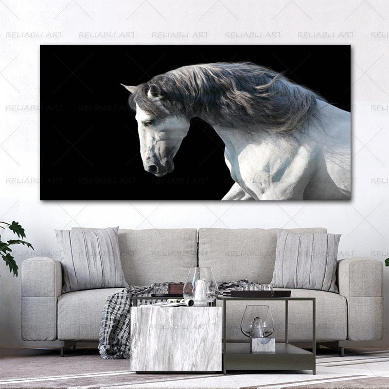 Canvanation 40X80 CM Affiche Chevaux Au Galop