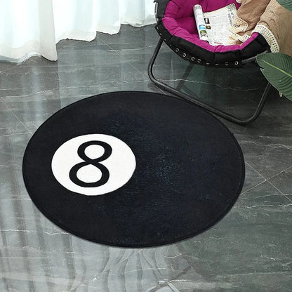 Canvanation 60x60cm / Noir Tapis De Chambre - Boule de Billard 8