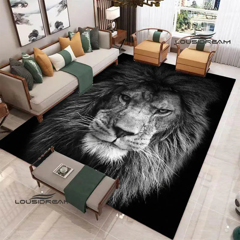 Tapis De Chambre - 3D Lion