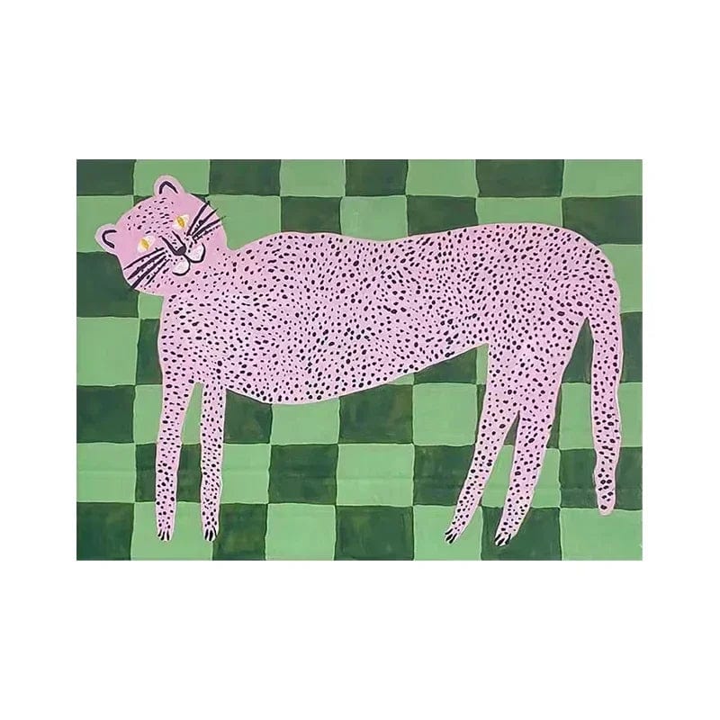 Canvanation CC351-QD / 180x280cm Tapis De Chambre - Animaux De La Jungle Abstrait