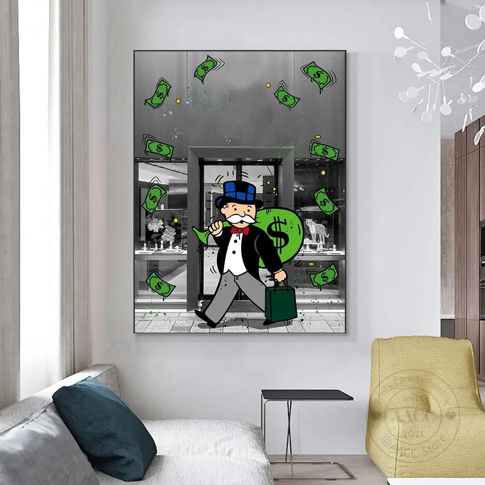 Affiche Alec Monopoly Pop Art