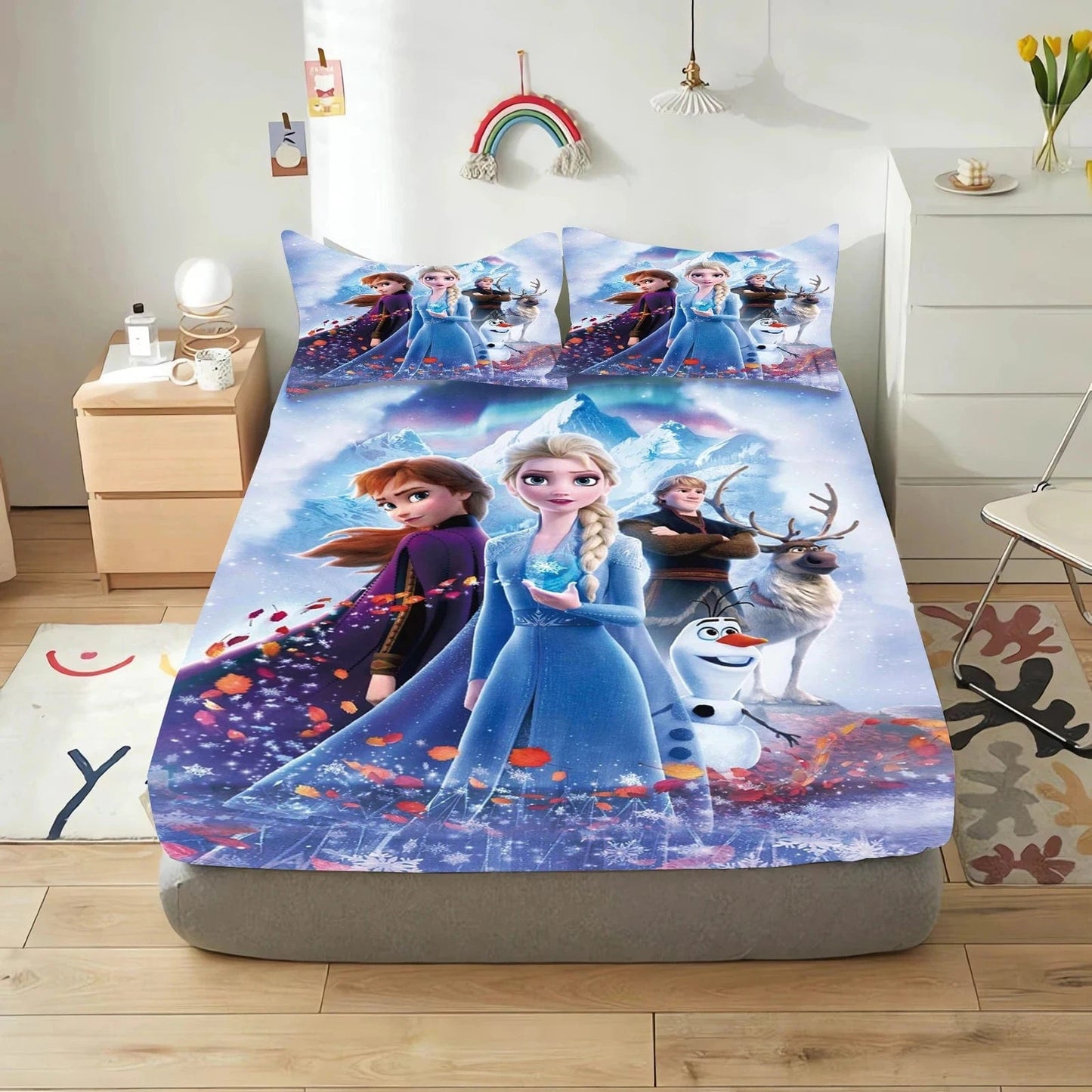 Canvanation Housse de Couette Frozen - Un Voyage Magique au Coeur de l'Hiver