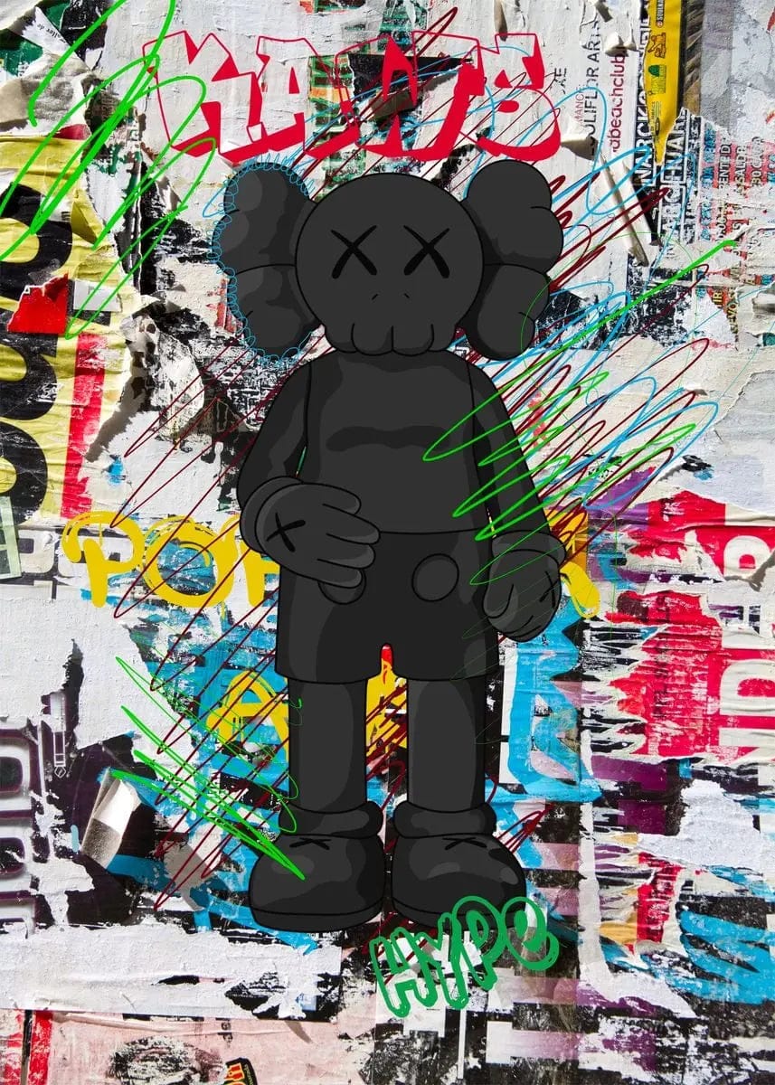 Poster Kaws Dessin