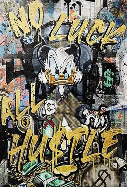 Poster Picsou Donald Diamand Street Art