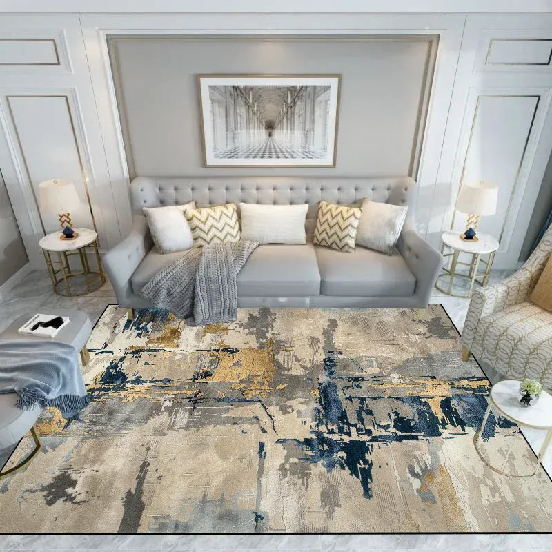 Canvanation CX046-Flannel-2 / 140x200cm 55x78.7in Tapis De Salon - Abstrait Moderne