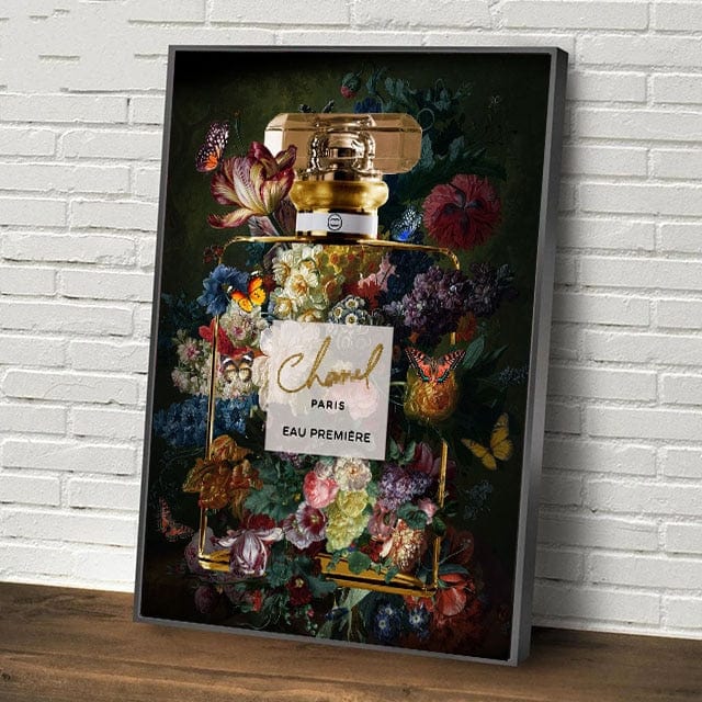 Canvanation 70x100cm / Yellow Affiche Chanel Parfum Vintage