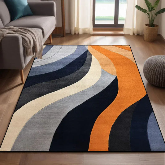 Canvanation XD19-flannel8 / 100x200cm 39.4x78in Tapis De Salon - Moderne Motif Géométrique Wilton