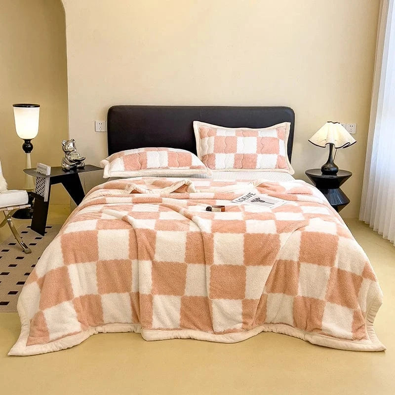 Canvanation Rose / 1pc 180x200cm / CHINA Plaid en Flanelle Moderne – Doux