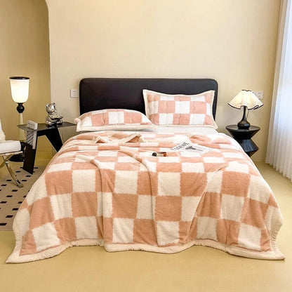 Canvanation Rose / 1pc 180x200cm / CHINA Plaid en Flanelle Moderne – Doux