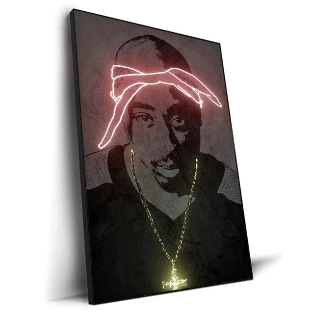 Canvanation WHITE / 20x30cm Affiche Chambre Rap Star Américaine