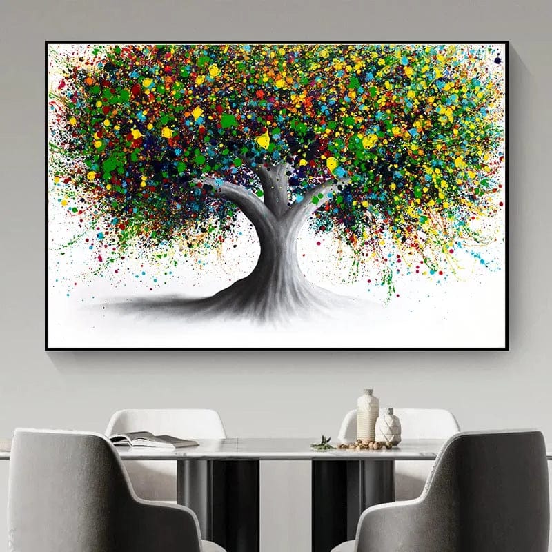 Affiche - Arbre De Vie Coloré Gustave Klilmt