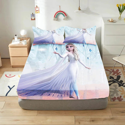 Canvanation 9 / 153x203x30cm Housse de Couette Frozen - Un Voyage Magique au Coeur de l'Hiver