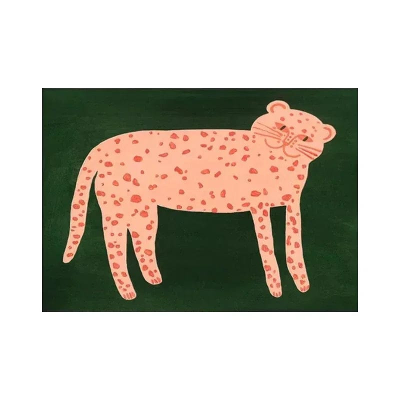 Canvanation CC349-QD / 100x150cm Tapis De Chambre - Animaux De La Jungle Abstrait