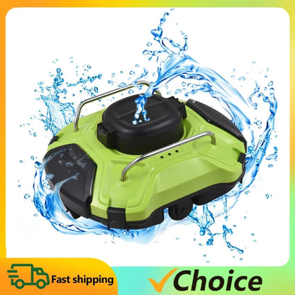 Canvanation Robot de Nettoyage de Piscine Sans Fil - Nettoyeur Automatique à Double Moteur et Étanchéité IPX8