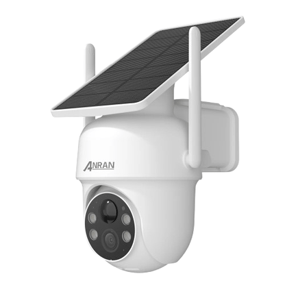 Canvanation 1PC 3 Megapixel Blanc / FRANCE Camera De Surveillance Extérieure Wifi Avec Panneau Solaire