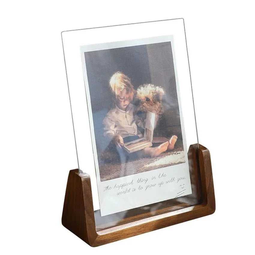 Canvanation Bois / 20X25cm 10inch Cadre Photo en Bois avec Plexiglass Transparent