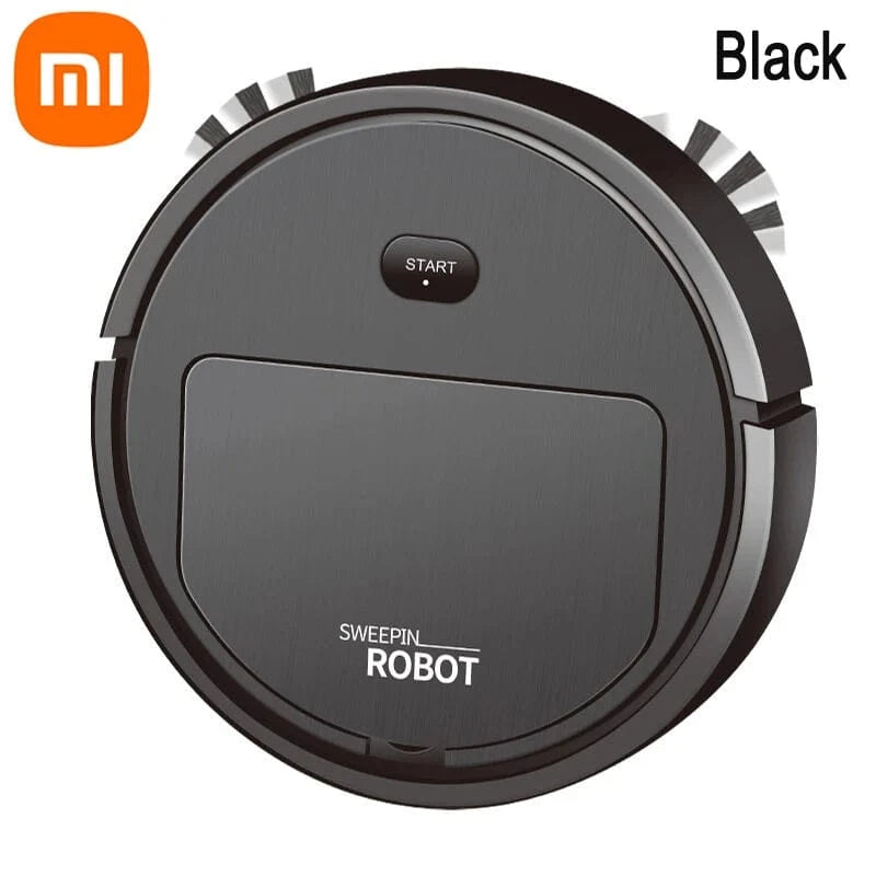 Canvanation Noir Robot Aspirateur Intelligent 3-en-1