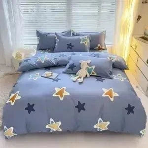 Canvanation 3 / 1.8X2.2M quilt cover Couette en Polyester & Coton – Style Pastoral, Impression Réactive Motifs Plantes et Rayures
