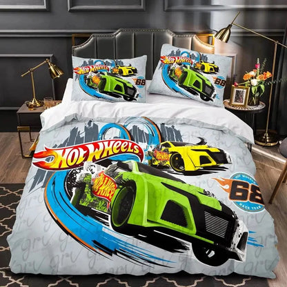 Canvanation 3 / US Twin 172x218 Cm Housse De Couette - Hot Wheel 3D