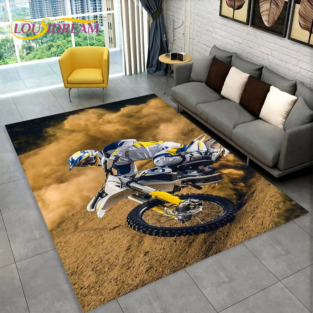 Tapis De Chambre - 3D Moto Racing