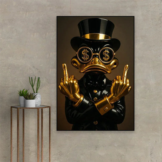 Canvanation Affiche - Donald Duck Doré