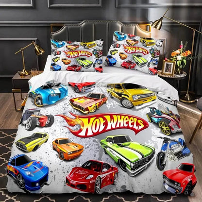 Canvanation 7 / US Twin 172x218 Cm Housse De Couette - Hot Wheel 3D