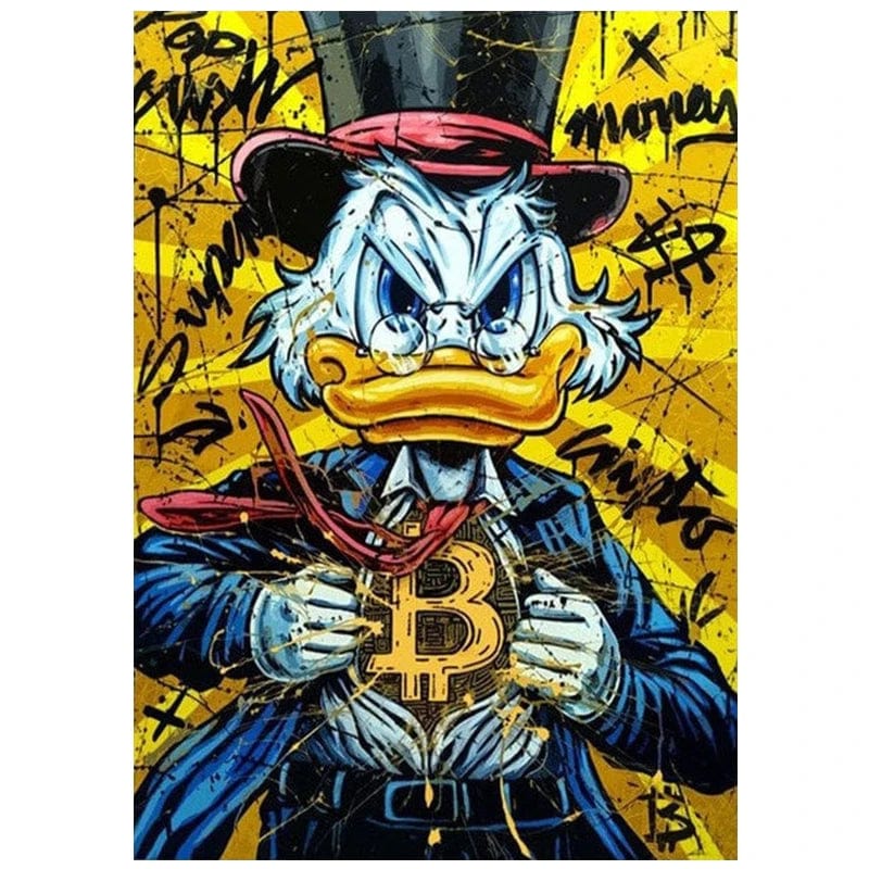 Poster Picsou Donald Diamand Street Art