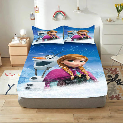 Canvanation 17 / 153x203x30cm Housse de Couette Frozen - Un Voyage Magique au Coeur de l'Hiver