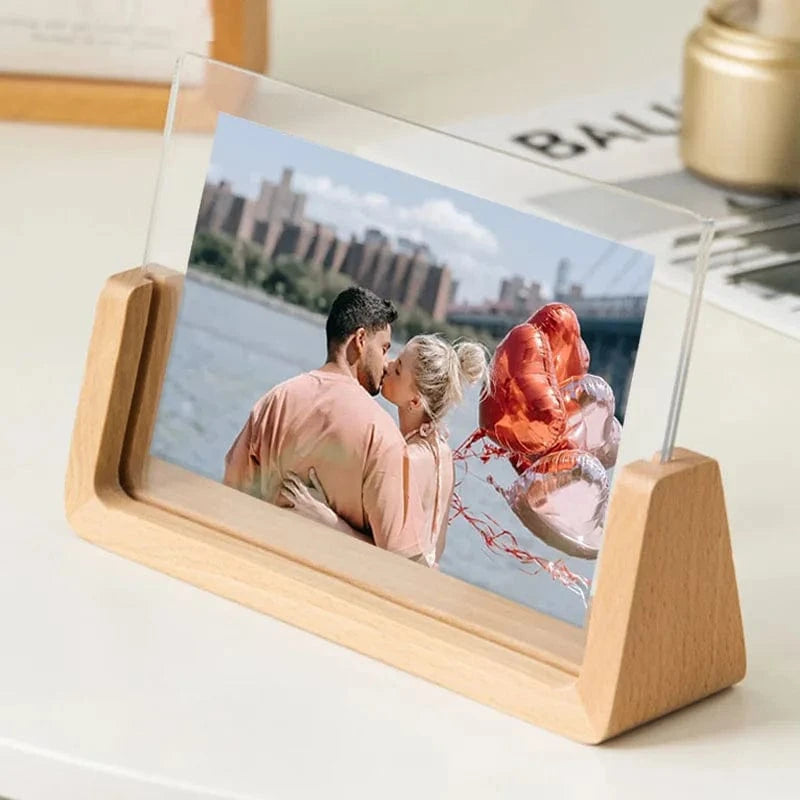 Canvanation Cadre Photo en Bois avec Plexiglass Transparent