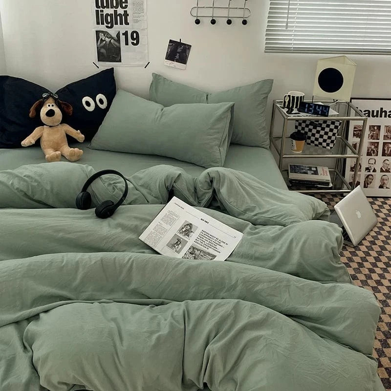 Canvanation Army / 180x220cm Full Housse de Couette Unie – 100% Polyester Coton Toucher Doux, 300TC, Qualité Grade A