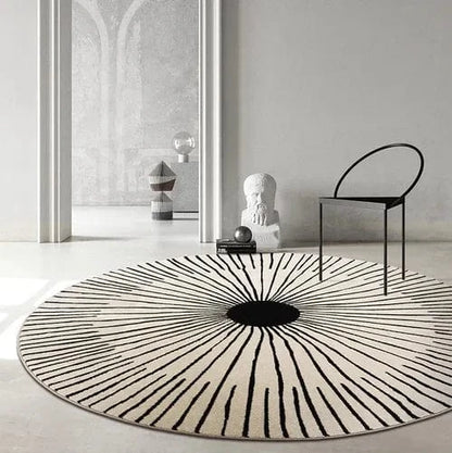 Canvanation A / Diameter 140cm Tapis De Salon Rond - Moelleux Et Doux