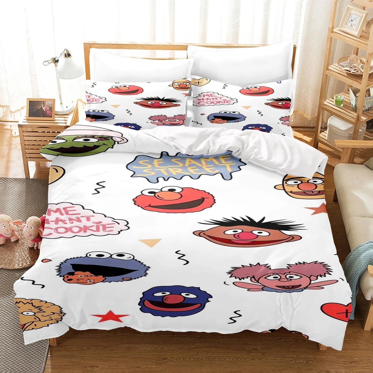 Canvanation 3 / 173x218cm / CHINA Housse De Couette - Sesame Street