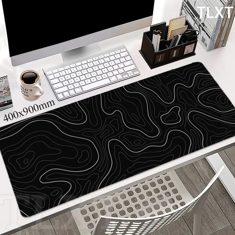 Canvanation Black WA00614(2) / 400x900x3mm Tapis De Souris - Noir Et Blanc