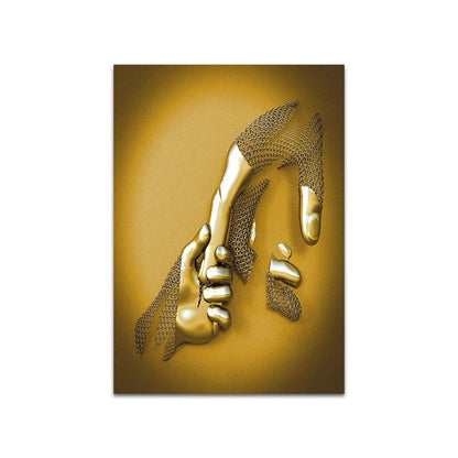Canvanation 50x75cm / QP10224-2 Affiche Statue Romantique Couple