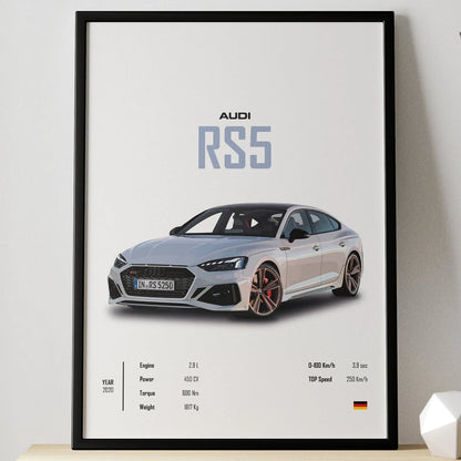 Affiche Voiture Supercars Audi Rs5