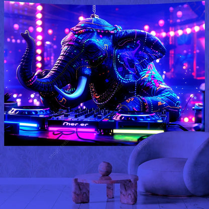 Canvanation WF1067 / 180x230cm Tapisserie  - Dj UV : Ajoutez une ambiance électrisante à votre intérieur