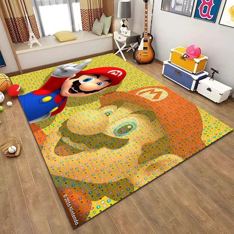 Canvanation Style N / 160x200cm (63x79in) Tapis De Chambre - 3D Super Mario Bros HD