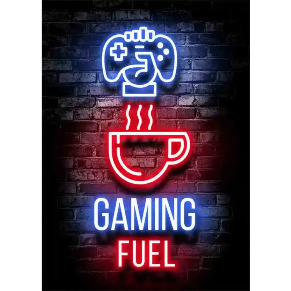 Affiche Neon Chambre Gaming