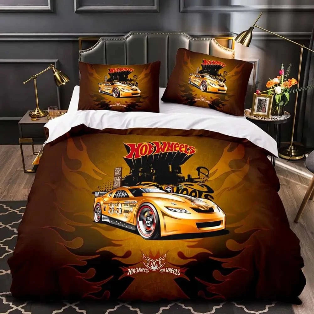 Canvanation 8 / US King 260x230 Cm Housse De Couette - Hot Wheel 3D
