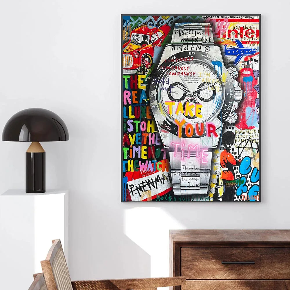 Affiche Pop Art Rolex Graffiti 