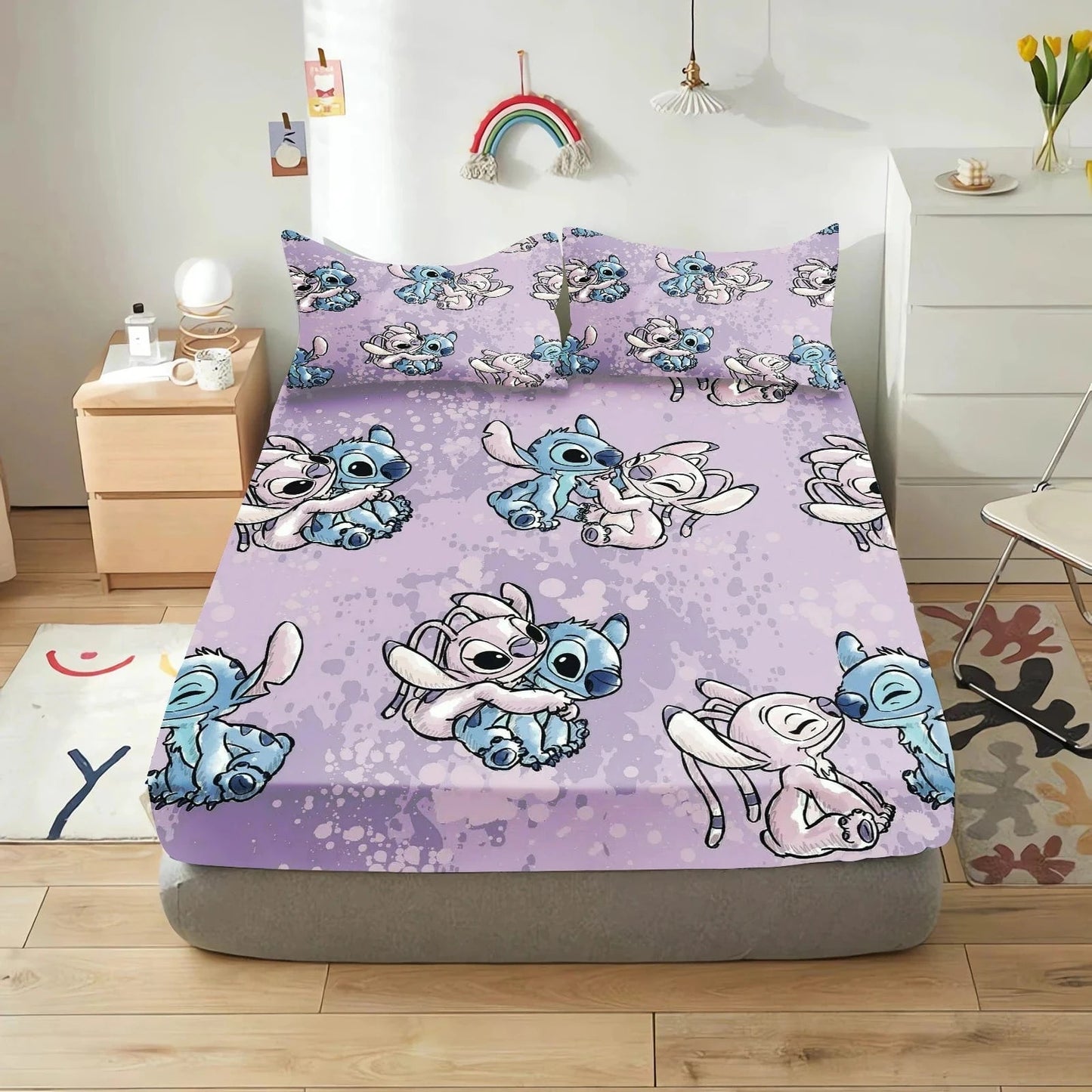 Canvanation 1 / 193x203x30cm Housse De Drap - Stitch 3-Pieces