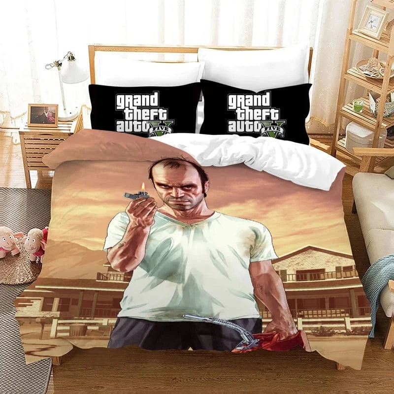 Canvanation Housse De Couette - Game GTA V, Grand Theft Auto 5