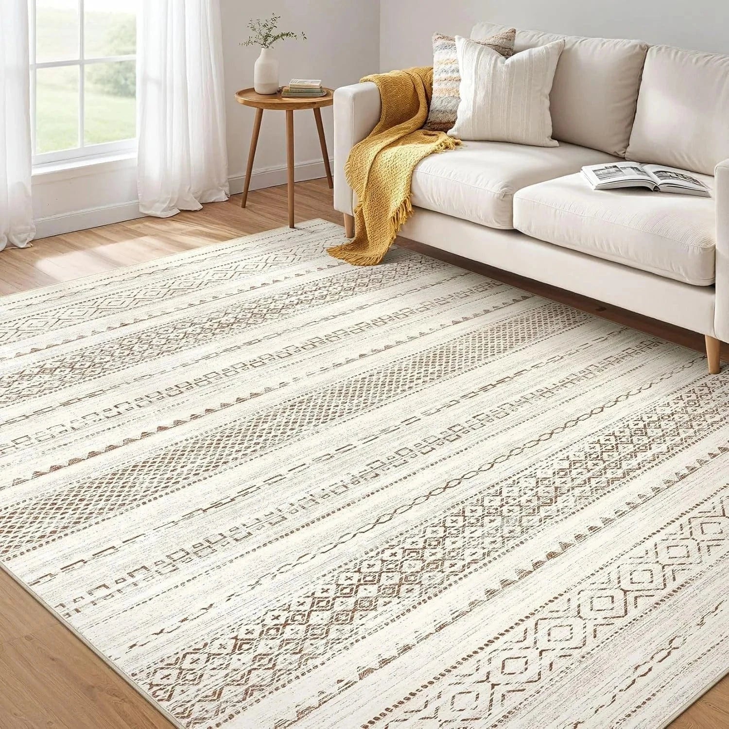 Canvanation 4 / 50x80cm Tapis De Salon Moderne - Design Aubusson, Style Européen & Américain