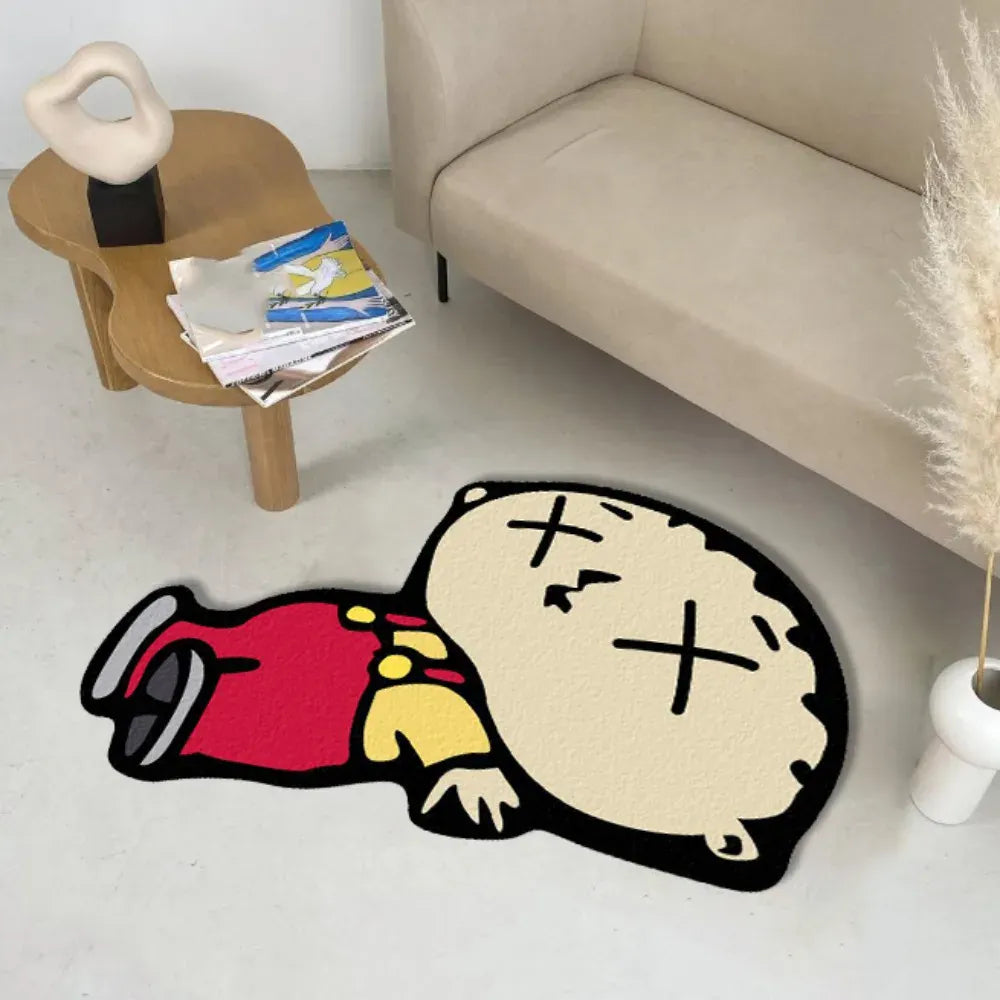 Canvanation JFLR non-slip 1 / 100x170CM(3.3X5.45FT Tapis De Chambre - Cartoon Drole