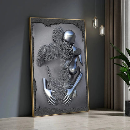 Canvanation Affiche Statue Romantique Couple
