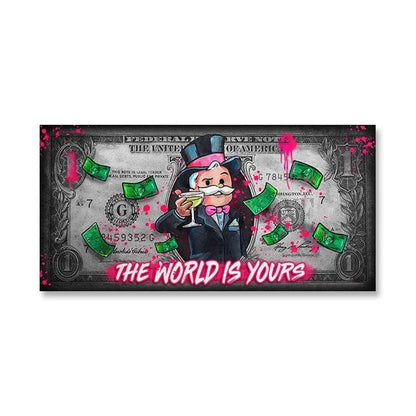 Canvanation SW8716 / 20x40cm Affiche Pop Art Picsou Billet De Banque